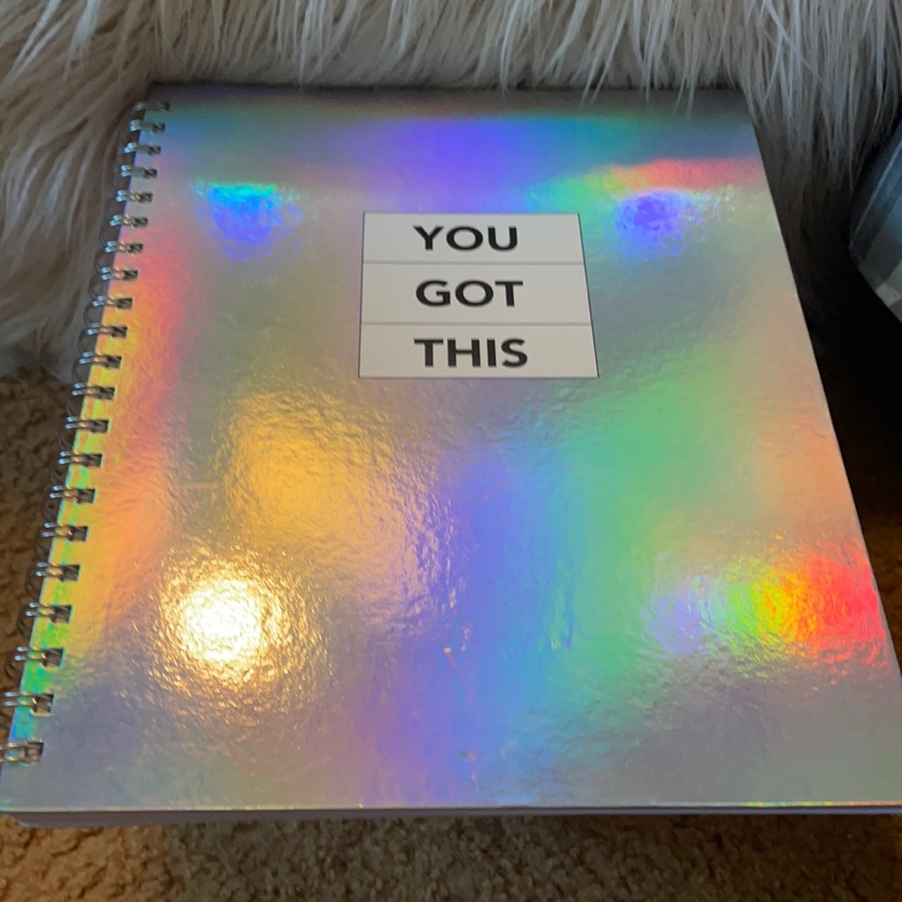 Forever 21 hologram binder notebook+ stickers